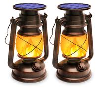Vendos85 Lanterne solaire rétro flamme scintillante IP65