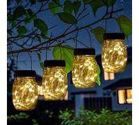 Lanterne Solaire Verre LED Étanche IP65 Suspendue