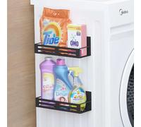 Vendos85 Lot de 2 étagères magnétiques frigo - Noir