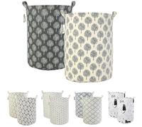 Vendos85 lot de 2 paniers à linge - Multicolore