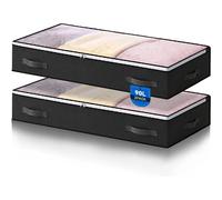 Vendos85 Lot de 2 sacs de rangement - Noir