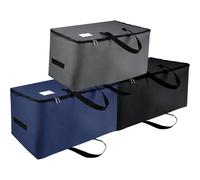 Vendos85 Lot de 3 sacs de rangement - Gris foncé