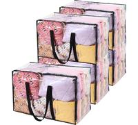 Vendos85 Lot de 5 sacs de rangement - Transparent