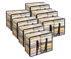 Vendos85 Lot de sacs de rangement sous lit - Transparent