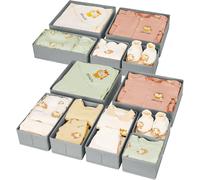 Vendos85 Organiseurs de rangement tissu - Gris