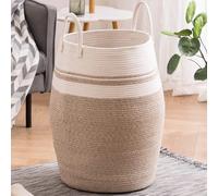 Vendos85 Panier à linge en coton - Multicolore