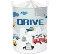 Vendos85 Panier à linge enfant Voiture de ville - Multicolore