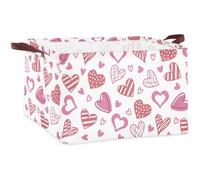 Vendos85 Panier à linge pliable en lin - Multicolore