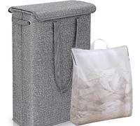 Vendos85 Panier à linge pliable - Gris