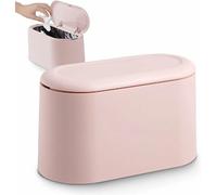 VENDOS85 Petite Poubelle de Table 1.8L Rose