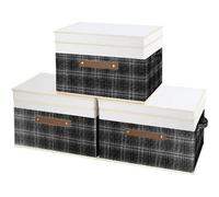 Vendos85 Set de 3 boîtes de rangement - Vert