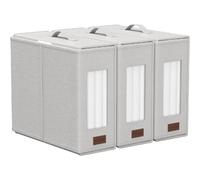 Vendos85 Set de 3 paniers de rangement - Blanc