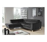VENESETTI Ashley - Canapé d'angle 5 places - Gris foncé