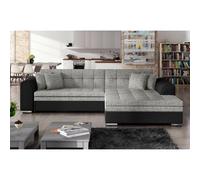 Venesetti Canapé d'angle convertible Soho - Gris foncé