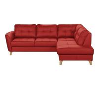 VENESETTI Noria Canapé d'angle convertible - Rouge foncé