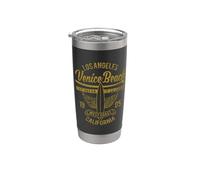 Venice Beach California Retro Vintage Surf Design vieilli Gobelet isotherme en acier inoxydable double paroi