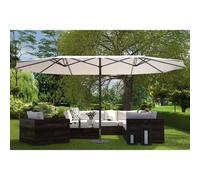 Venice Écru : Parasol Double 2,7 X 4,6 M Beige