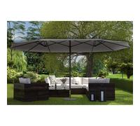 Venice Gris : Parasol Double 2,7 X 4,6 M Gris