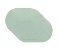 Venilia 59127 Lot de 4 sets de table ovales pour salle à manger Vert 30 x 45 cm