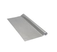 Vénilia Papier adhésif Alu Aspect métal Silber - 45cm x 1,5m - Épaisseur 160μ, Film autocollant pour meuble et cuisine, film décoratif, papier peint, PVC sans phtalates, Fabriqué en UE