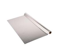 Venilia Papier adhésif Alu Brossé Aspect métal - 67,5cm x 1,5m - Épaisseur 120μ, Film autocollant pour meuble et cuisine, film décoratif, papier peint, PVC sans phtalates, Fabriqué en UE