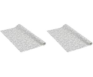 Venilia Papier adhésif | Cirrus Grey Ornements floraux | 45 cm x 1,5 m, Épaisseur 95μ | Film autocollant pour meuble et cuisine, film décoratif, papier peint | PVC sans phtalates | Fabriqué en UE