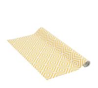 Venilia Papier adhésif | Curry Yellow Motif rétro Jaune | 45 cm x 1,5 m, Épaisseur 95μ | Film Autocollant pour Meuble et Cuisine, Film décoratif, Papier Peint | PVC sans phtalates | Fabriqué en UE