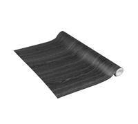 Venilia Papier adhésif | effet bois Perfect Fix® Bois noir | 67,5cm x 2m, Épaisseur 150μ | Film autocollant pour meuble et cuisine, film décoratif, papier peint | PVC sans phtalates | Fabriqué en UE