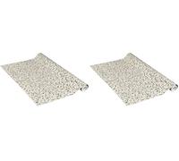 Venilia Papier adhésif Greenline | Granit Blanc | 45cm x 2m, Épaisseur 95μ | Film autocollant pour meuble et cuisine, film décoratif | en plastique 100% recyclé - sans phtalates | Lot de 2