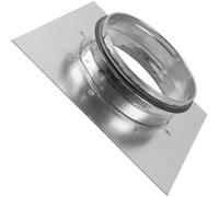 Vent Systems Embout de raccordement de conduit de 5 pouces avec joint d’étanchéité en caoutchouc EDPM - Adaptateur de ventilation de sèche-linge et plaque de montage - Idéal pour les connexions de