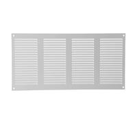 Vent Systems Grille d'aération en métal Blanc de 20 x 40 cm avec écran de Protection antiparasitaire intégré pour Grille d'aération de climatisation pour amélioration de la Maison