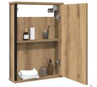 (Vente chaude)Armoire à miroir de salle de bain,CLARENCE,60 kg capacité,Placard Mural, chêne artisanal 42x12x60 cm - M406207