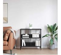 (Vente Chaude)Bibliothèque - CLOUD - Cabinet/Placard/Étagère pour livres - Chêne noir 82x32x79 cm - Bois d'ingénierie 8870844