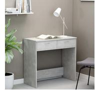 (Vente chaude) - BUREAU Gris KENNETH - 1 PCS - Table d'écriture Gris béton 80x40x75 cm Bois d’ingénierie8348