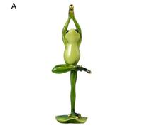 Vente Chaude! Figurine De Grenouille De Yoga Multicolore, Posture Pleine De Vitalité, Ornement De Jardin En Résine Avec Couronne Pour Patio, Quatre Tailles