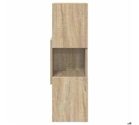 (Vente chaude) Meuble d'angle Pour salon - Cabinet de Rangement/Caisson de salon - Chêne Sonoma 25,5x25x80cm Bois d'ingénierie - M50