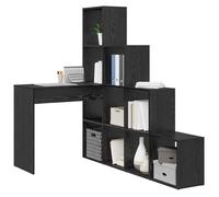 (Vente Chaude)Meuble ordinateur/Bureau PC - CLOUD - Cabinet de Bureau d'angle avec étagère Chêne noir 101 5x149 5x149 5 cm 7537830