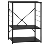 VENTE-FLASH Armoire à four à micro-ondes - Buffet/Armoire de cuisine - Noir 60x39,6x79,5 cm