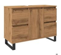 VENTE-FLASH Armoire de lavabo de salle de bain - Meuble d'évier/grand espace - chêne artisanal 65x33x60 cm @6347460