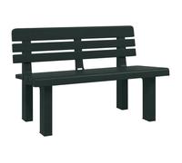 VENTE-FLASH Banc de jardin - Siège/Meuble - vert 110x52x71 cm polypropylène @5916420