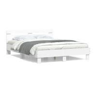 VENTE-FLASH Cadre de lit CHAMBRE - sans matelas - blanc 140x200 cm -(75443207420)VIDAXL