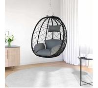 VENTE-FLASH Chaise suspendue Anthracite 91 5 x 54 5 x 107 cm polyrotin avec manuel de montage（56664710）VIDAXL
