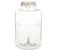 VENTE-FLASH Distributeur d'eau XXL avec robinet Transparent 8 L Verre