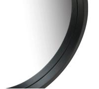 VENTE-FLASH Miroir mural avec sangle 40 cm Noir,avec manuel de montage（44622567）VIDAXL