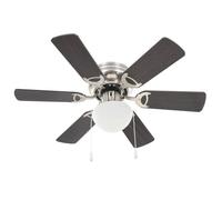 VENTE-FLASH Ventilateur de plafond orné avec lumière 82 cm Marron foncé,avec manuel de montage（75451481）VIDAXL