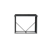 Vente-unique - Abri bûches métal en acier galvanisé 2,23 m3 L182 x P83 x H148cm - DERWOOD