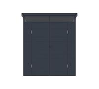 Vente-unique - Abri de Jardin en résine Gris Anthracite 3,65 m² avec Plancher - MINARO