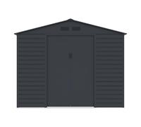 Abri de jardin métal en acier galvanisé - Anthracite - 7,17 m² - ADELMO