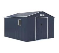 Abri de jardin métal en acier galvanisé gris 12,99 m² - ARCHER