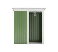 Abri de jardin métal en acier galvanisé vert sauge - 1,39 m² - BIRON